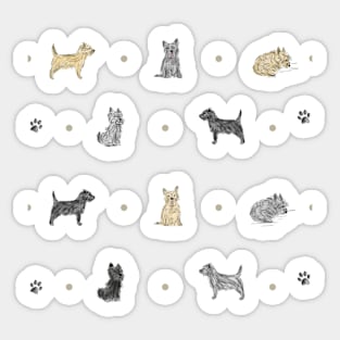 Terrier Pattern Sticker